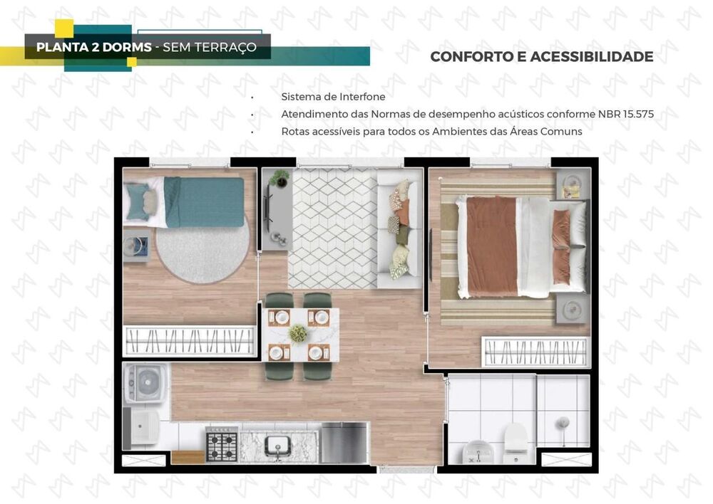 Apartamento, 2 quartos, 33 m² - Foto 4