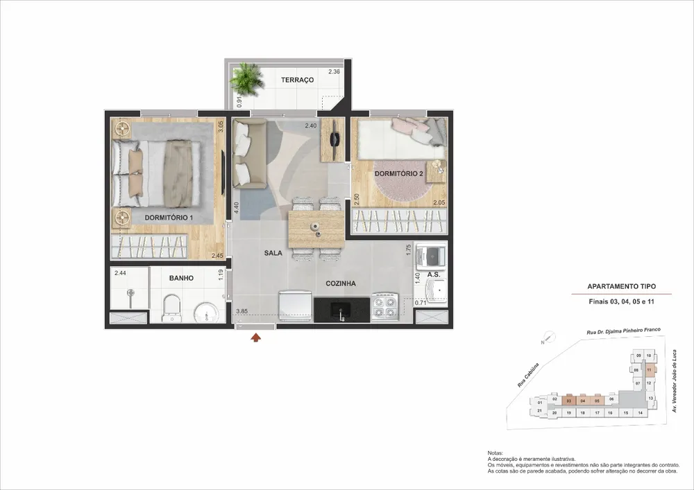 Apartamento, 2 quartos, 46 m² - Foto 8