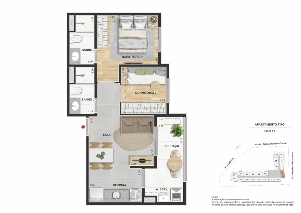 Apartamento, 2 quartos, 46 m² - Foto 7