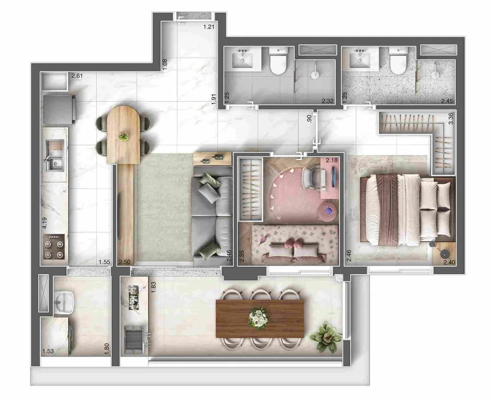 Apartamento, 1 quarto, 24 m² - Foto 12