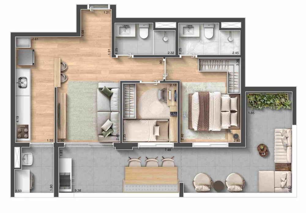 Apartamento, 1 quarto, 24 m² - Foto 13