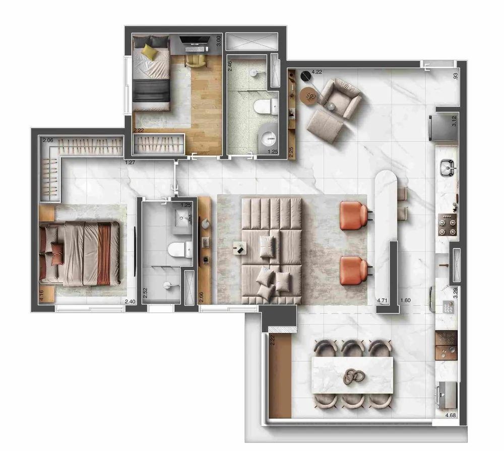 Apartamento, 1 quarto, 24 m² - Foto 6