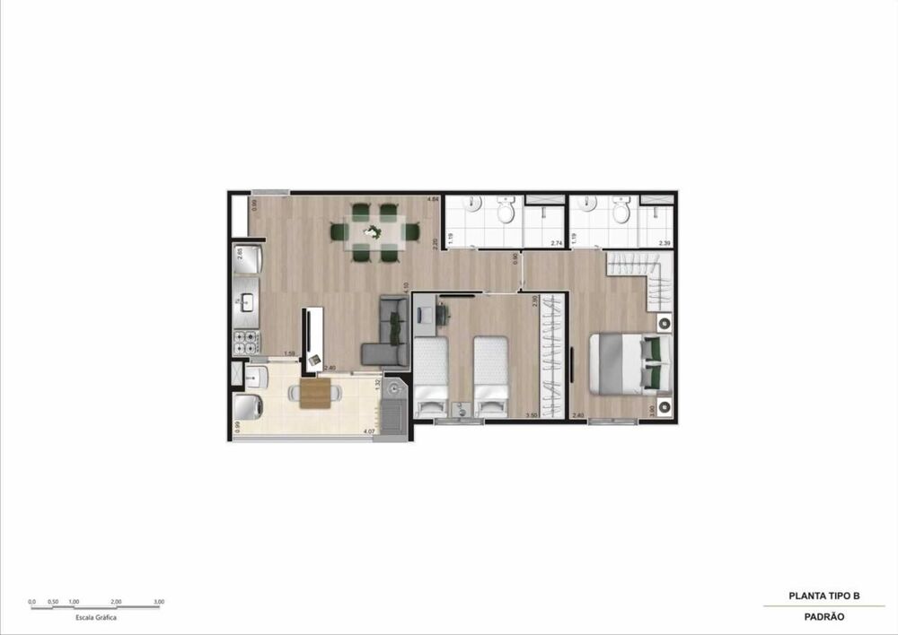 Apartamento, 2 quartos, 49 m² - Foto 24