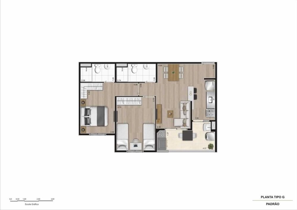 Apartamento, 2 quartos, 49 m² - Foto 18