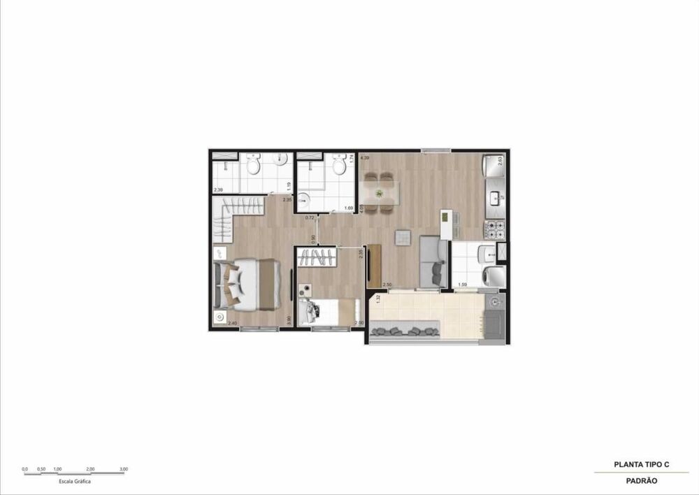 Apartamento, 2 quartos, 49 m² - Foto 26