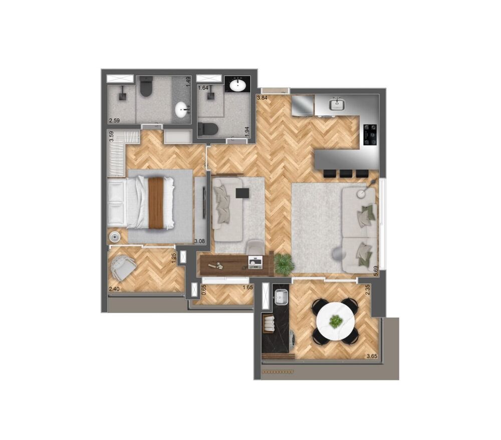 Apartamento, 2 quartos, 70 m² - Foto 25