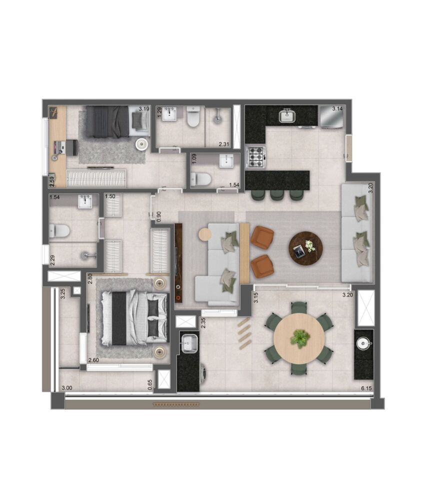 Apartamento, 2 quartos, 70 m² - Foto 28