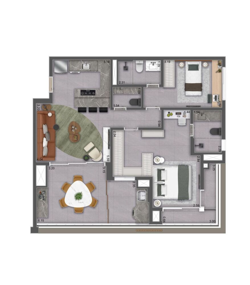 Apartamento, 2 quartos, 70 m² - Foto 29