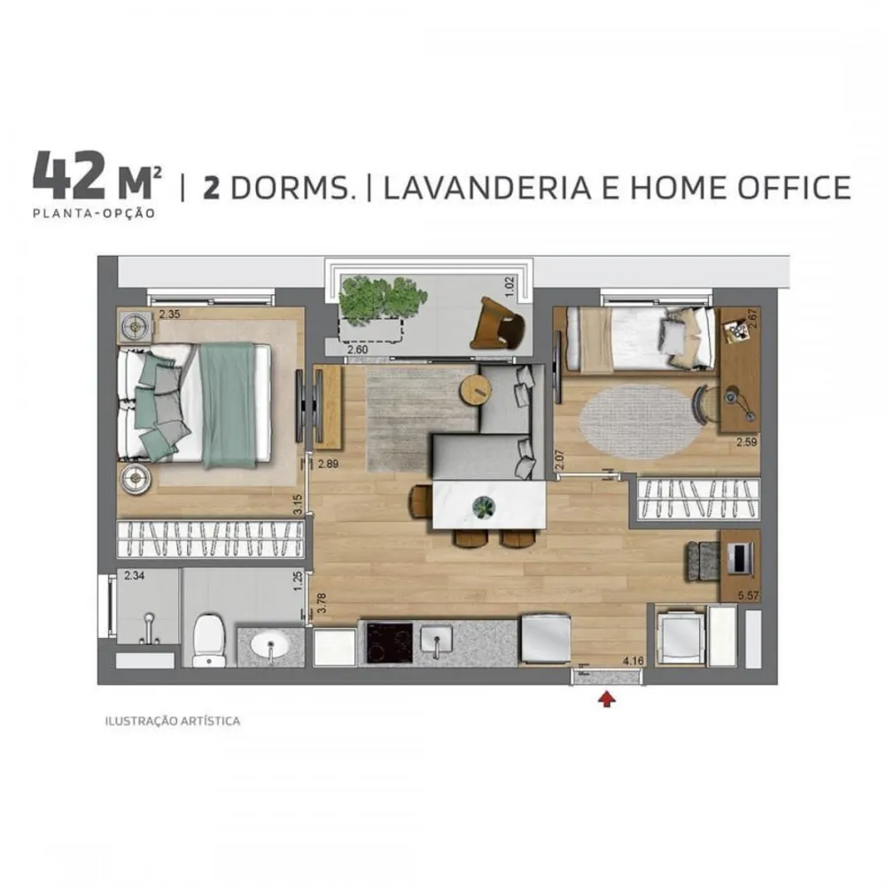 Apartamento, 1 quarto, 25 m² - Foto 16