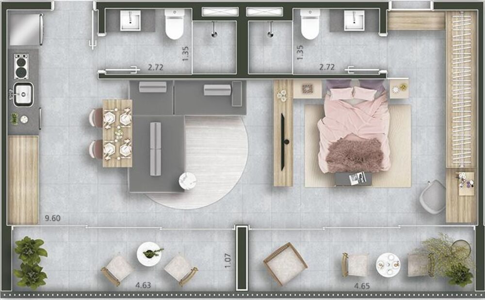 Apartamento, 1 quarto, 31 m² - Foto 15