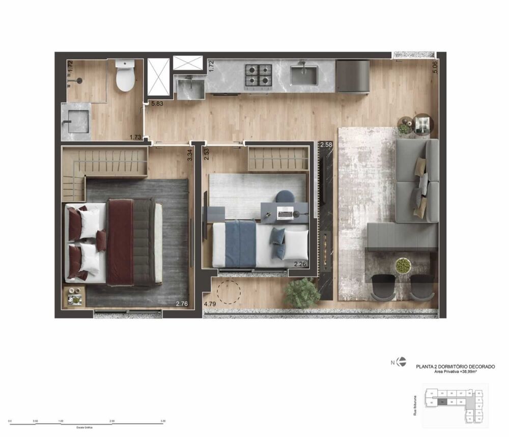Apartamento, 1 quarto, 28 m² - Foto 18