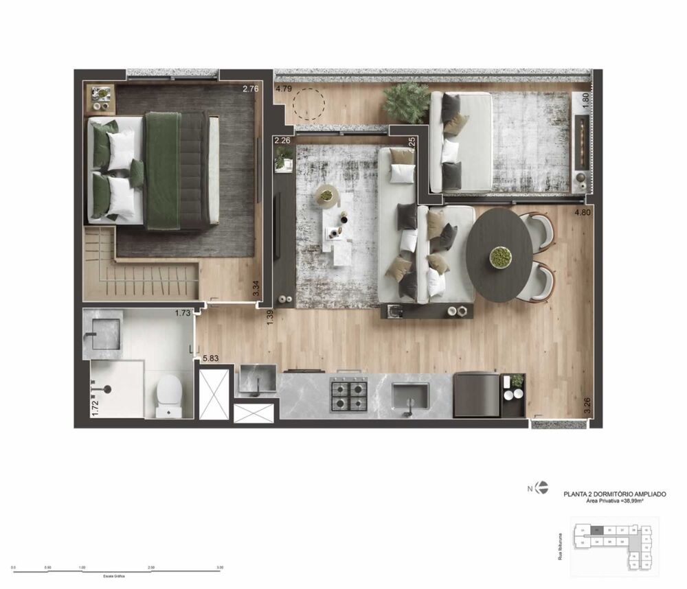 Apartamento, 1 quarto, 28 m² - Foto 4