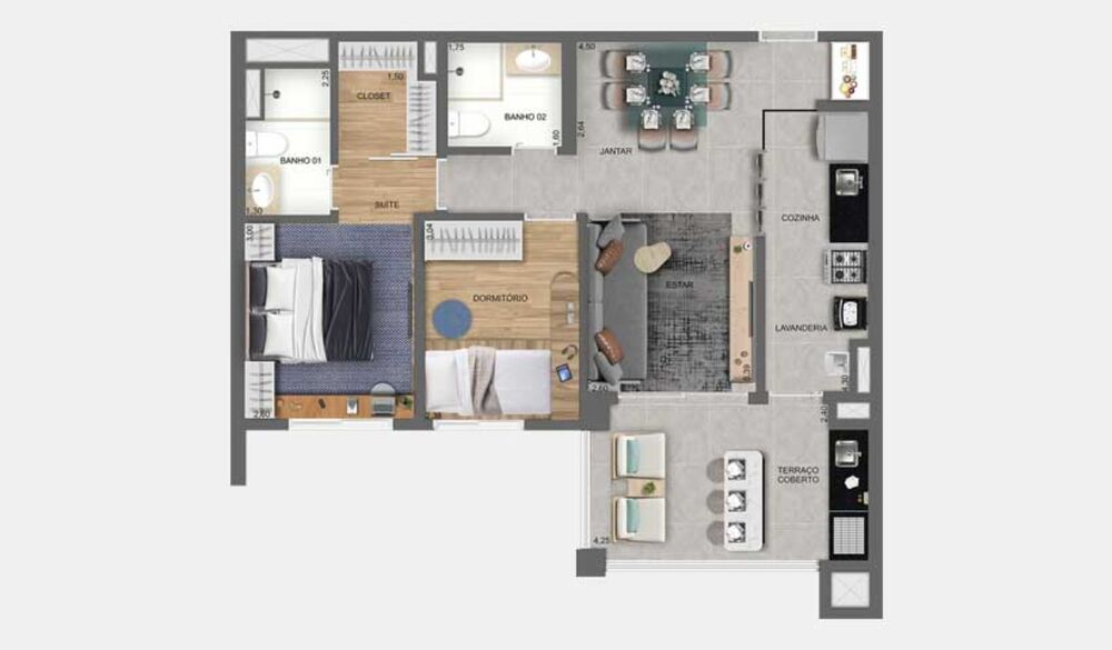 Apartamento, 2 quartos, 69 m² - Foto 37
