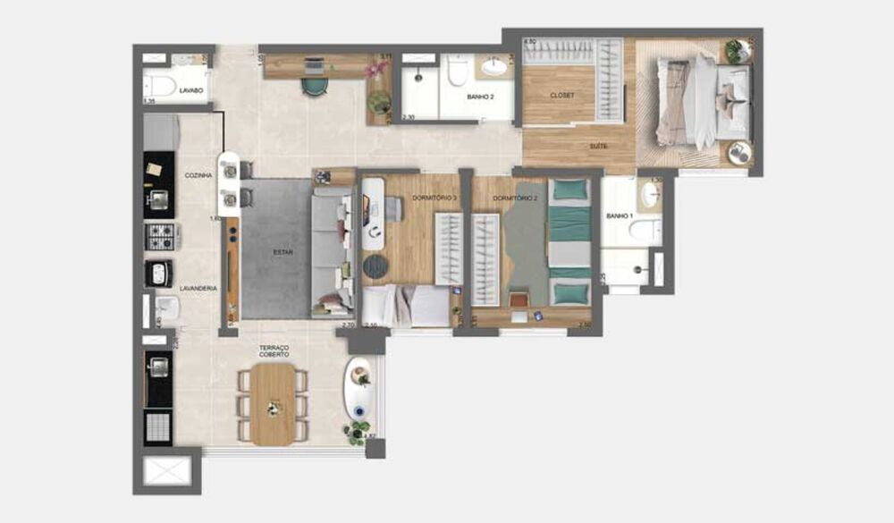 Apartamento, 2 quartos, 69 m² - Foto 43