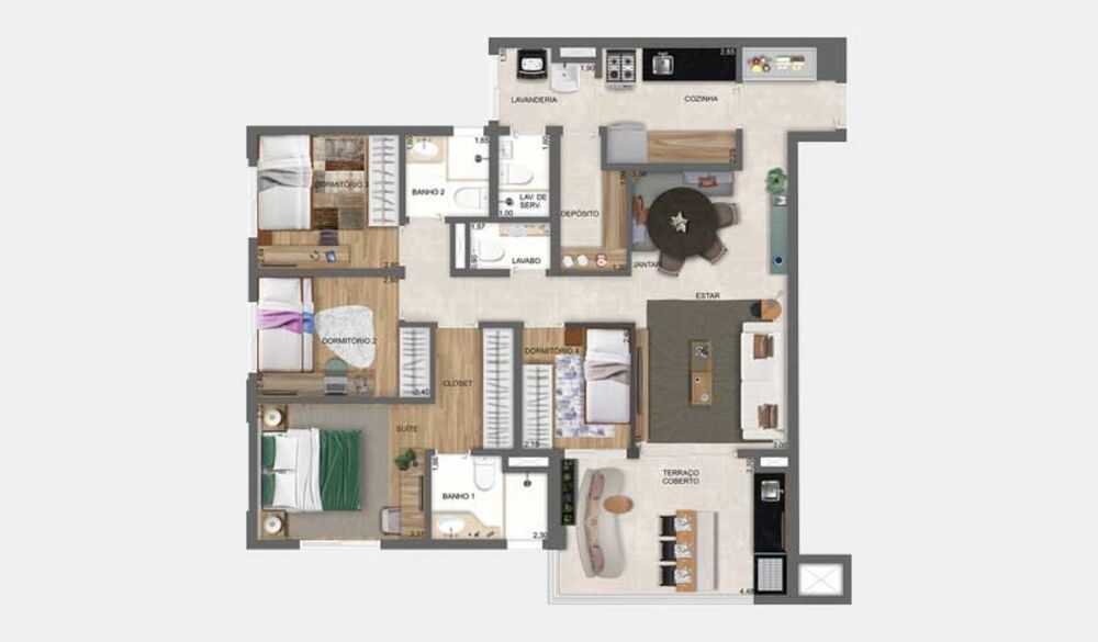 Apartamento, 2 quartos, 69 m² - Foto 15