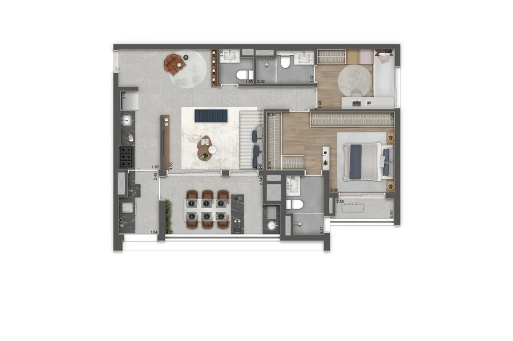 Apartamento, 2 quartos, 67 m² - Foto 7