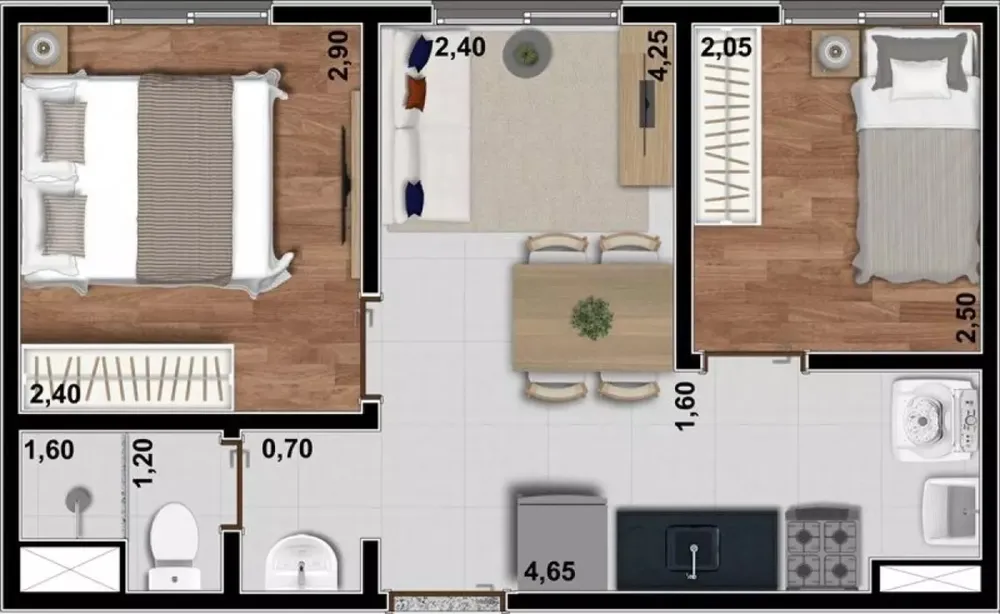 Apartamento, 1 quarto, 24 m² - Foto 16