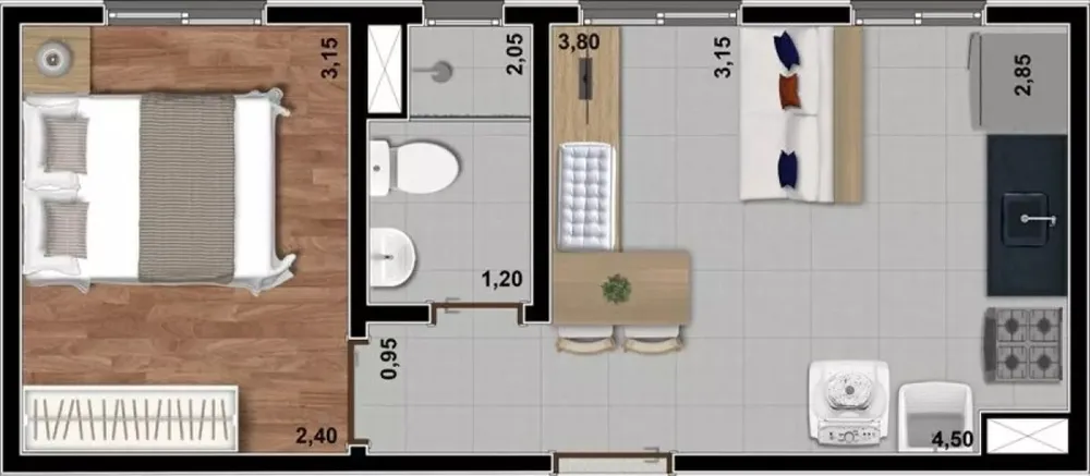 Apartamento, 1 quarto, 24 m² - Foto 13