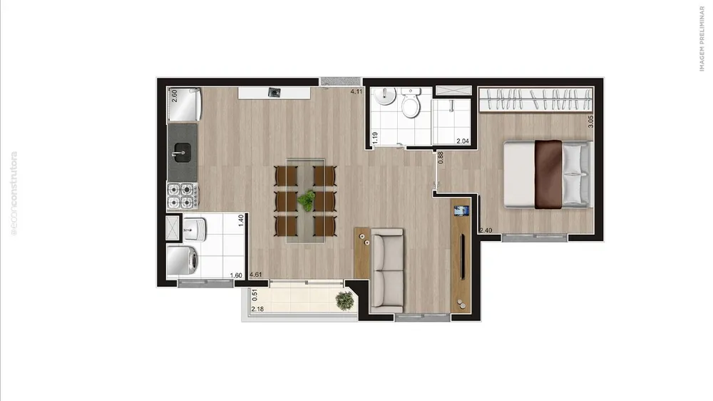 Apartamento, 2 quartos, 38 m² - Foto 22