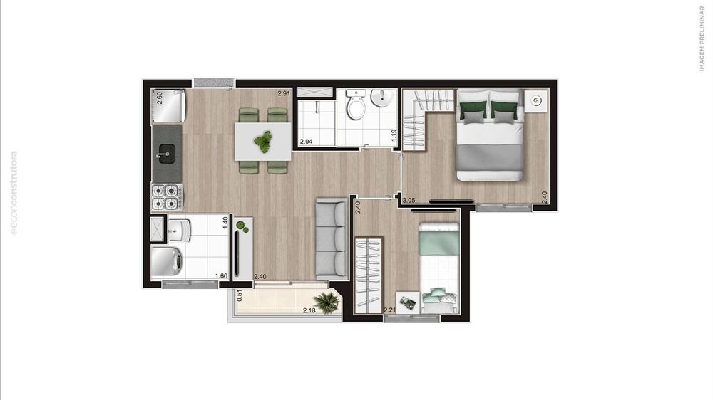 Apartamento à venda com 2 quartos, 37m² - Foto 15