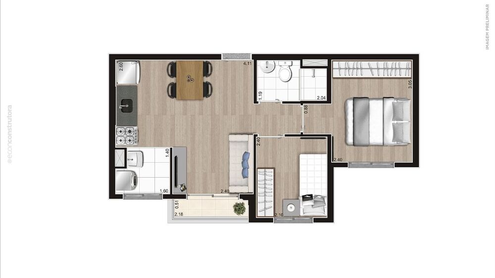 Apartamento à venda com 2 quartos, 37m² - Foto 17