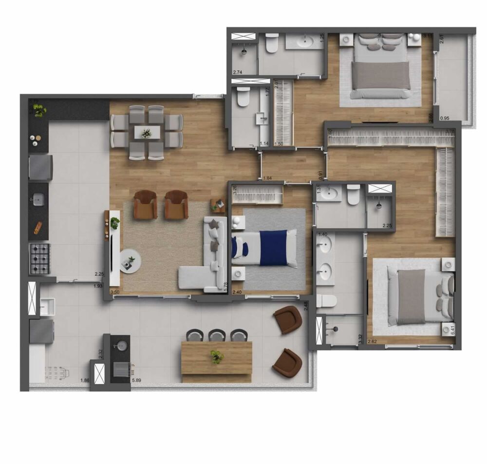 Apartamento, 2 quartos, 63 m² - Foto 4