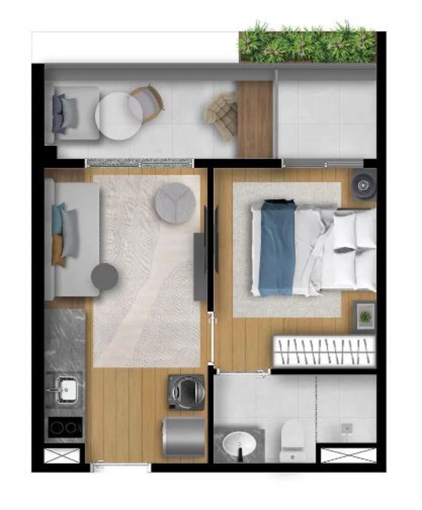 Apartamento, 1 quarto, 30 m² - Foto 10