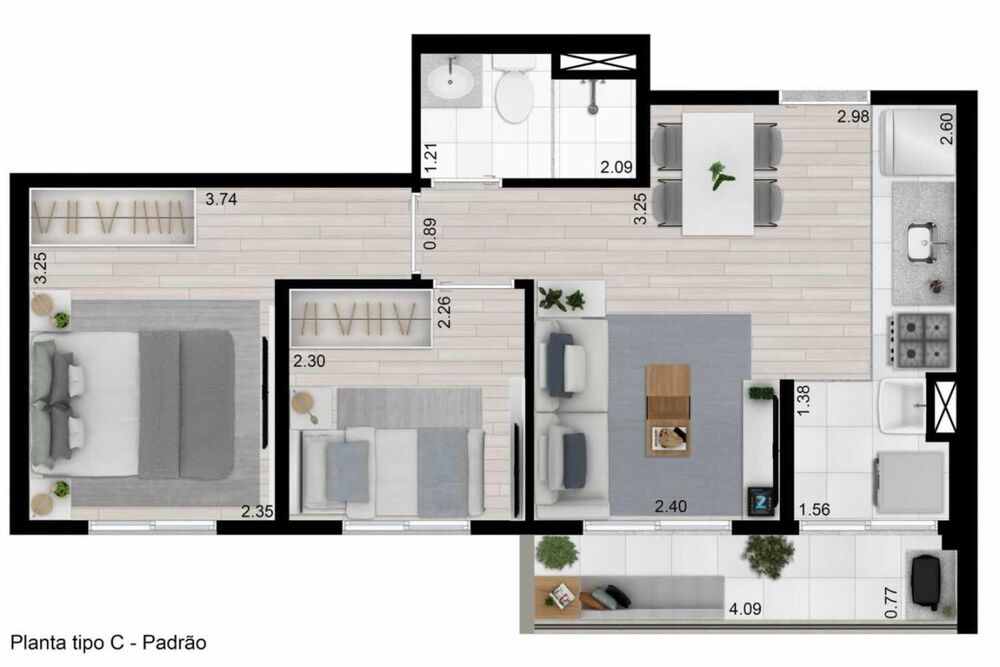 Apartamento, 2 quartos, 41 m² - Foto 23
