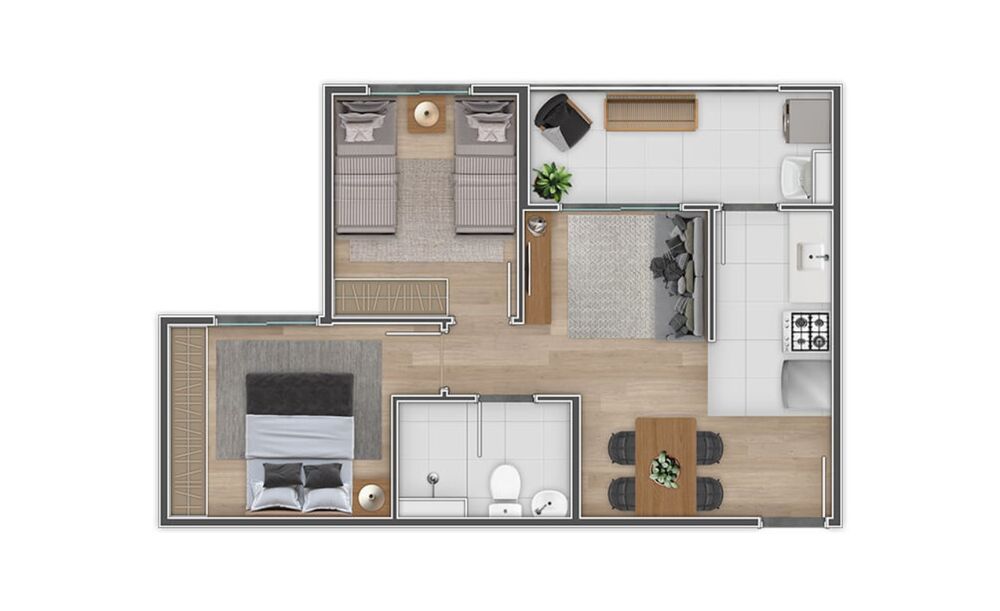 Apartamento, 2 quartos, 42 m² - Foto 14