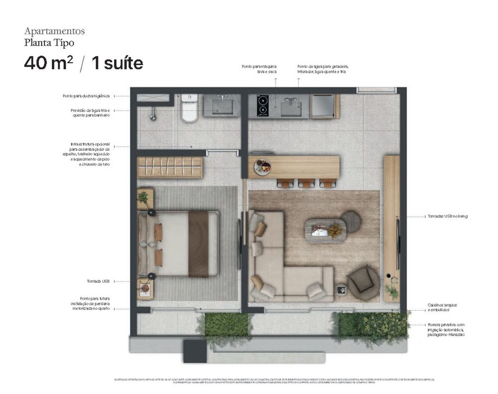 Apartamento, 1 quarto, 38 m² - Foto 42