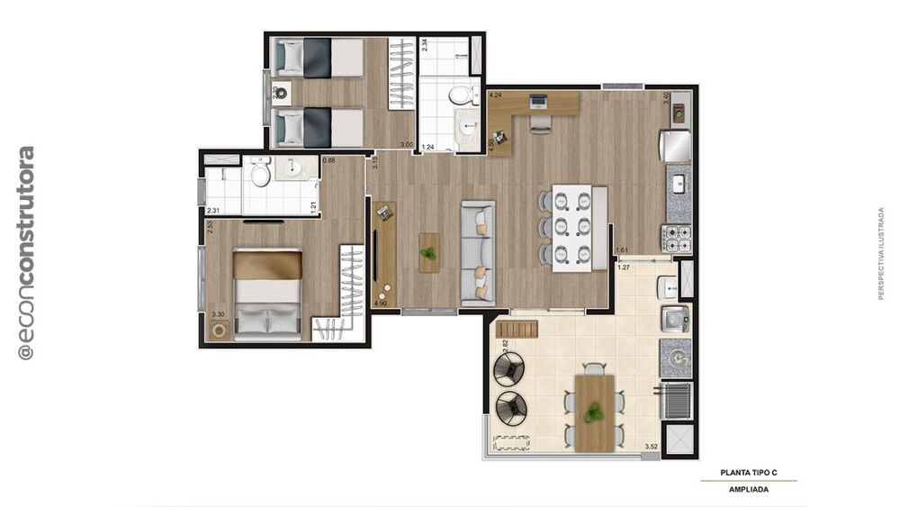 Apartamento, 2 quartos, 54 m² - Foto 16