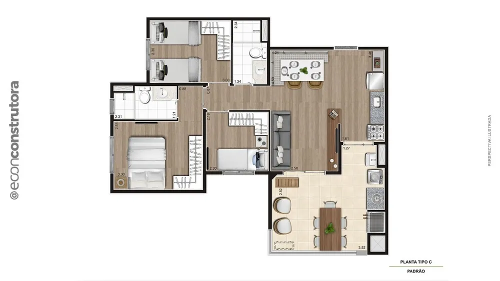 Apartamento, 2 quartos, 54 m² - Foto 33