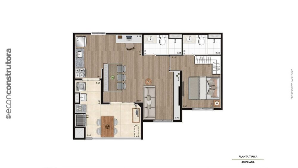 Apartamento, 2 quartos, 54 m² - Foto 14
