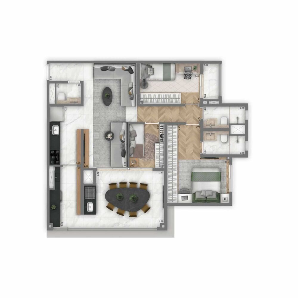 Apartamento, 2 quartos, 74 m² - Foto 11