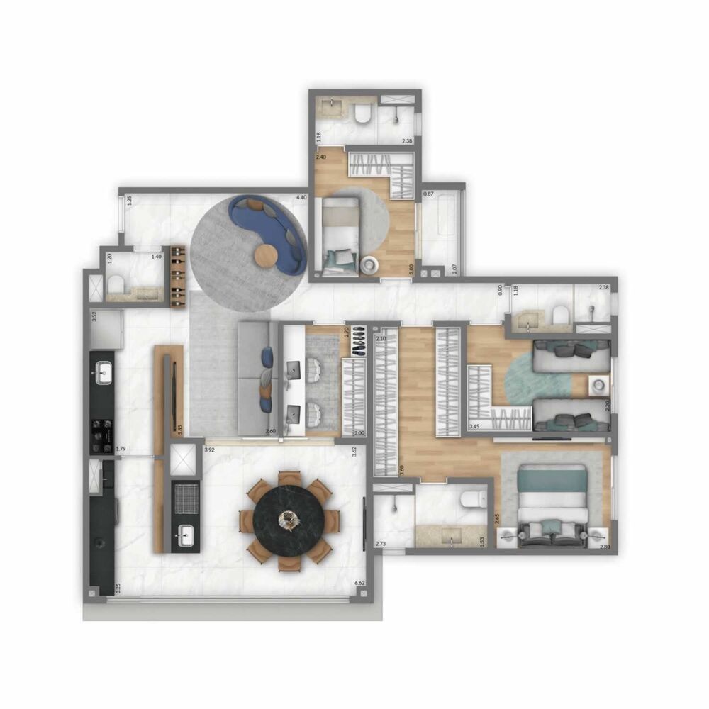 Apartamento, 2 quartos, 74 m² - Foto 7