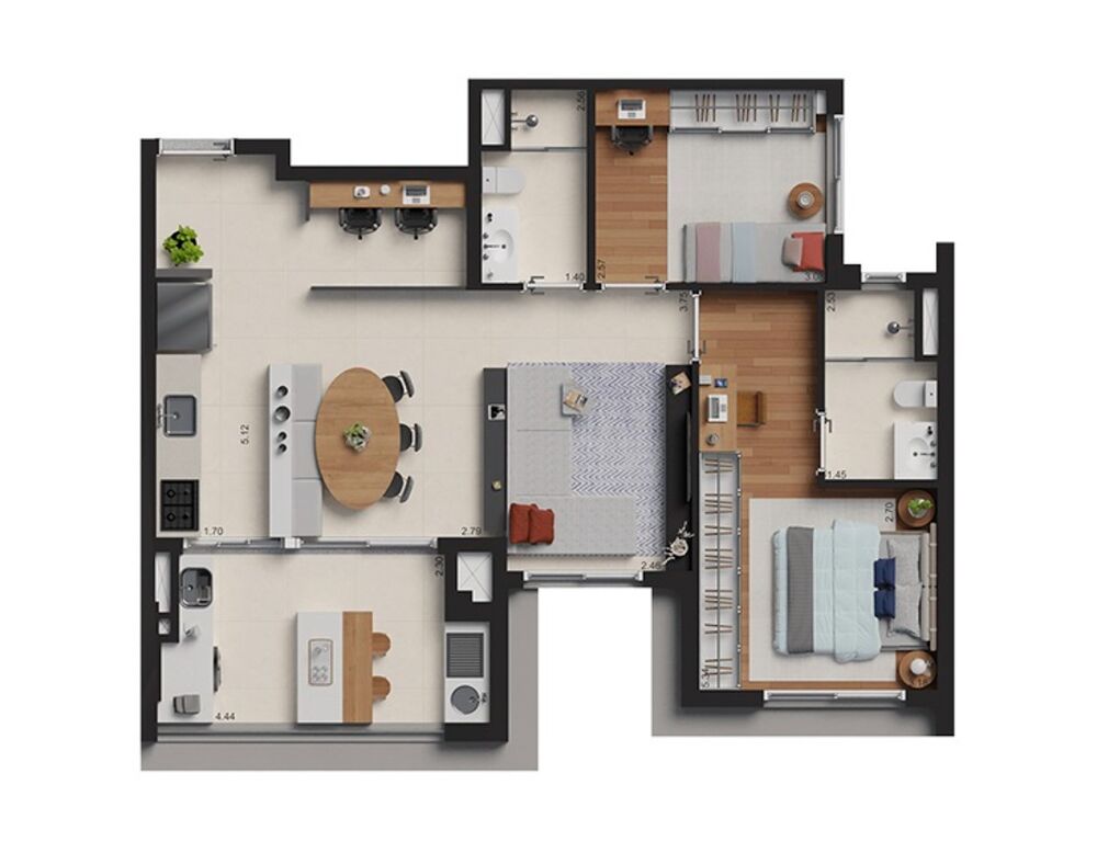 Apartamento, 2 quartos, 73 m² - Foto 14
