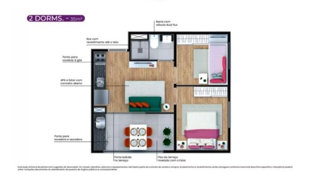 Apartamento, 2 quartos, 28 m² - Foto 12