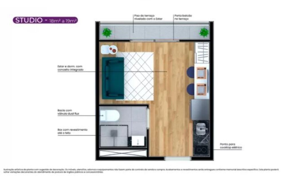 Apartamento, 2 quartos, 28 m² - Foto 14