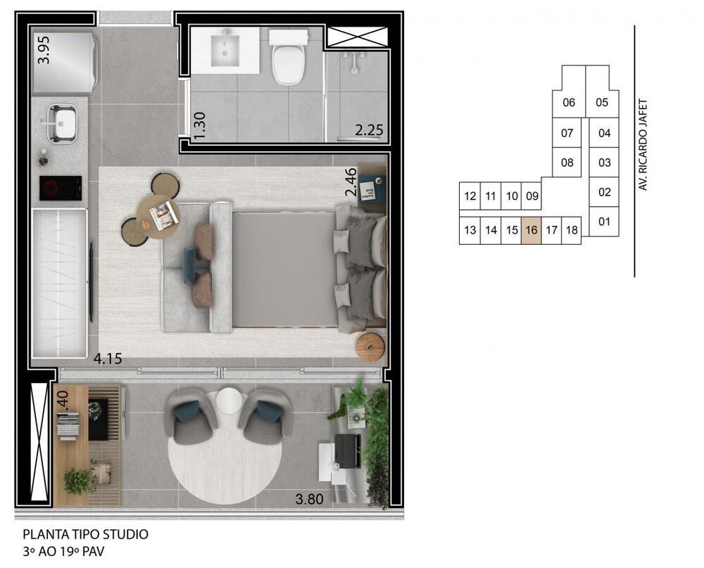 Apartamento, 1 quarto, 26 m² - Foto 4