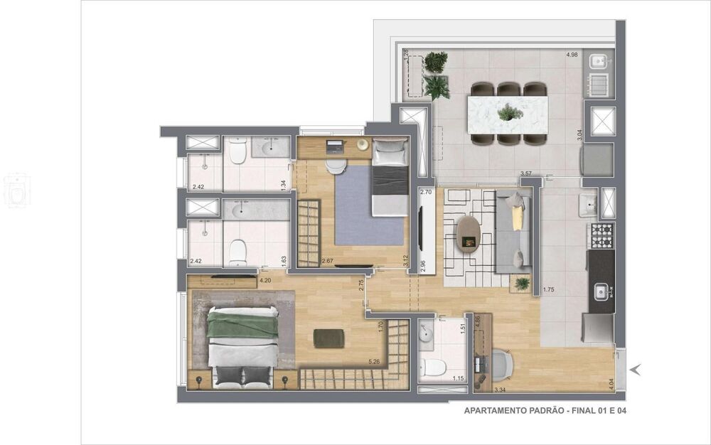 Apartamento, 1 quarto, 26 m² - Foto 5