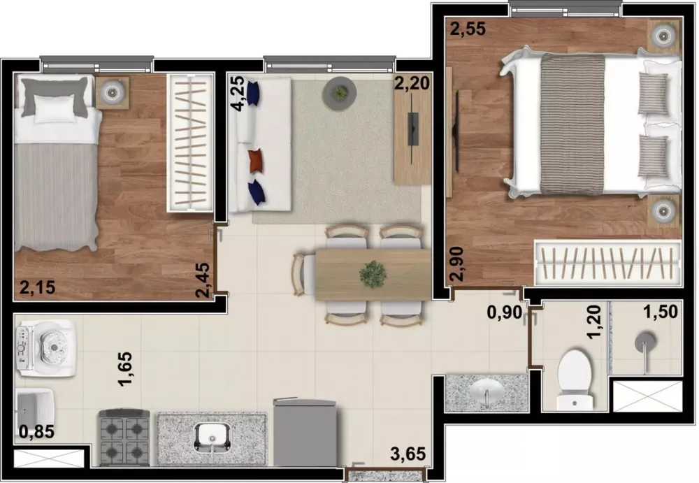 Apartamento, 1 quarto, 24 m² - Foto 8