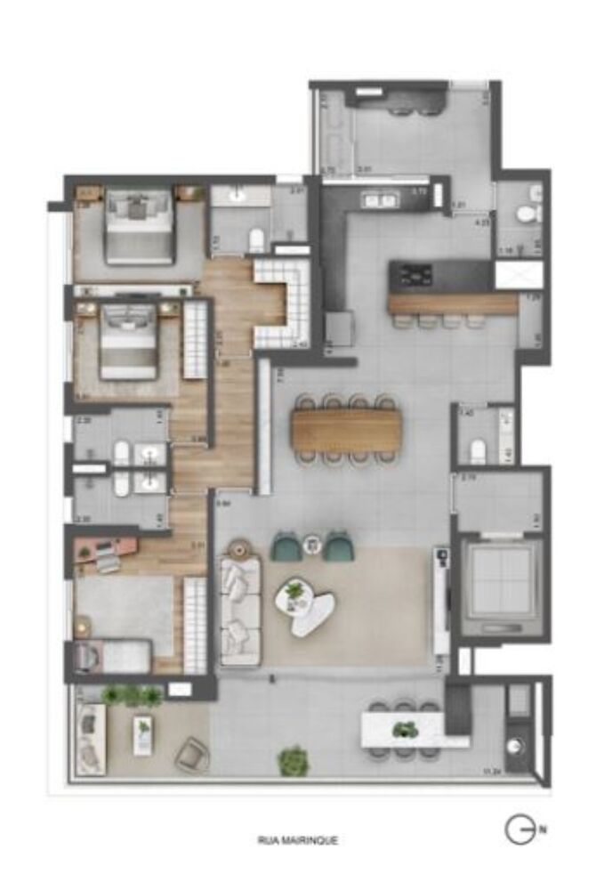 Apartamento, 4 quartos, 179 m² - Foto 1