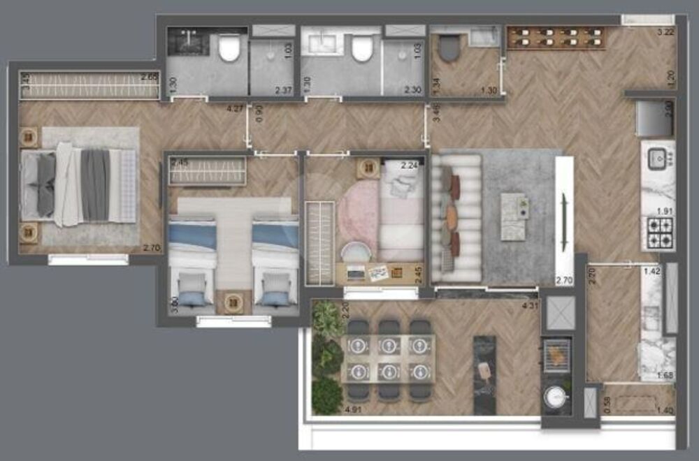 Apartamento, 1 quarto, 36 m² - Foto 6