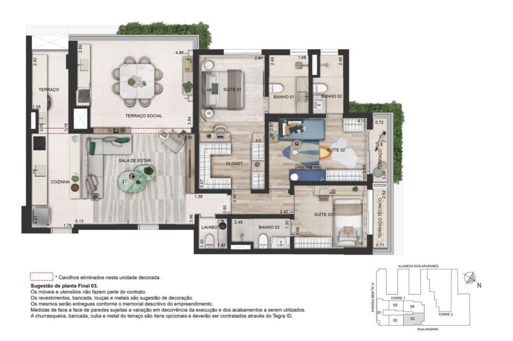 Apartamento, 2 quartos, 80 m² - Foto 1