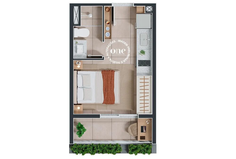 Apartamento, 1 quarto, 22 m² - Foto 4