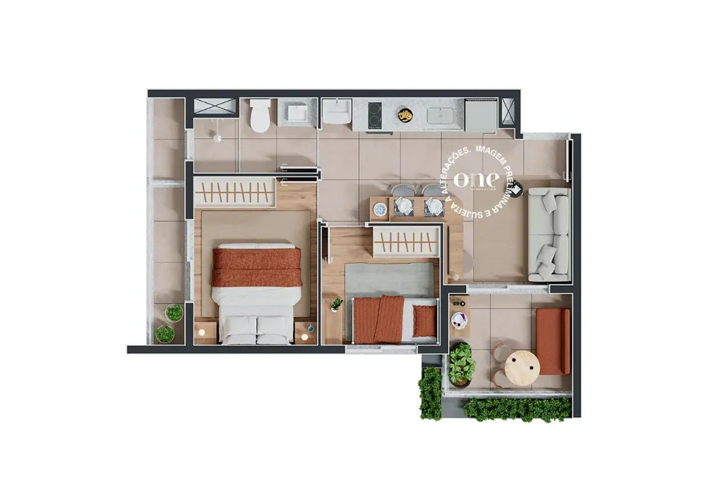 Apartamento, 1 quarto, 28 m² - Foto 5