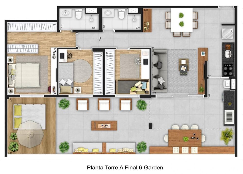 Apartamento, 2 quartos, 80 m² - Foto 3