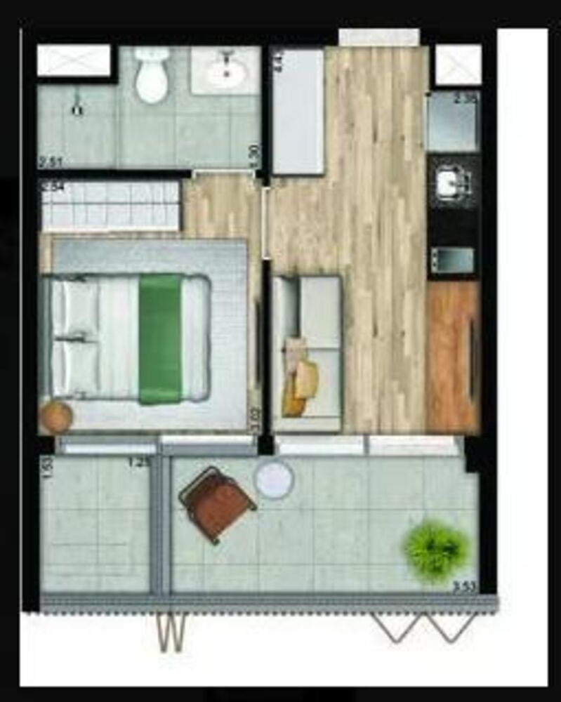 Apartamento, 1 quarto, 35 m² - Foto 4
