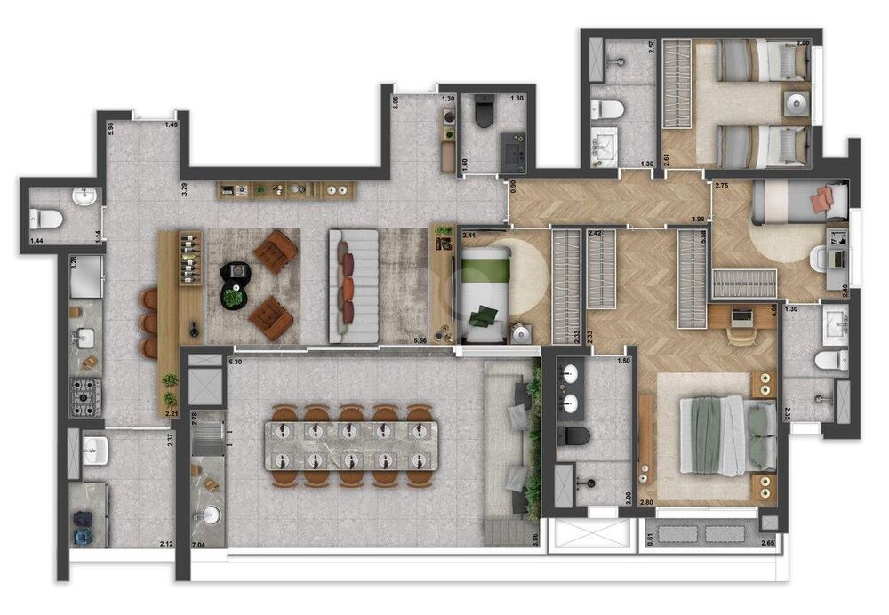 Apartamento, 4 quartos, 142 m² - Foto 4