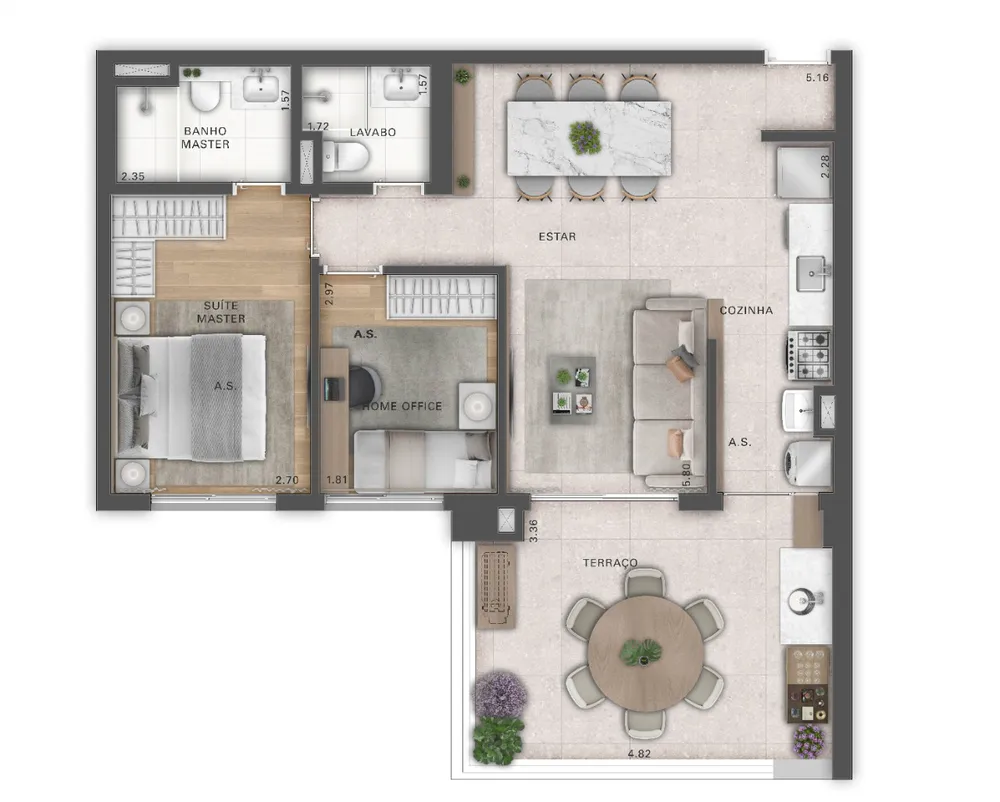 Apartamento, 2 quartos, 83 m² - Foto 11